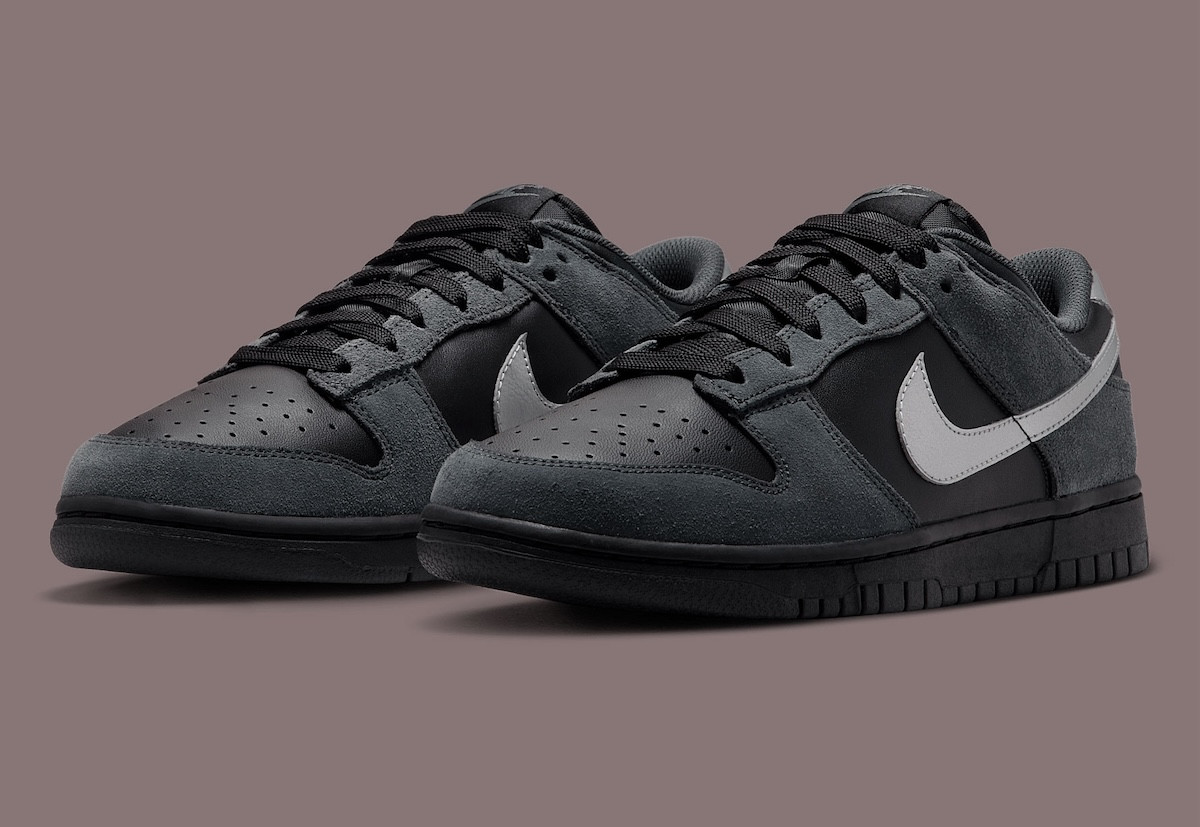 Nike Dunk Low “Black/Metallic Silver” Brings Stealthy Suede Into Summer 2025