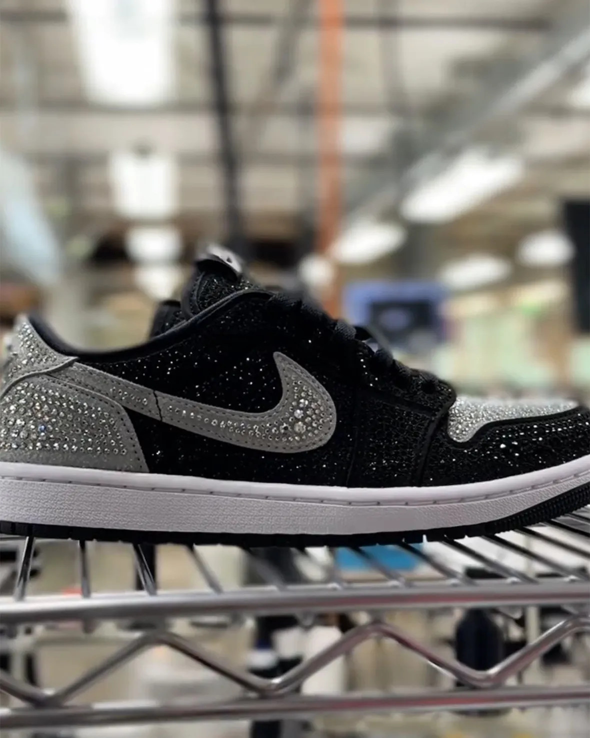 FIRST LOOK: Swarovski x Air Jordan 1 Low OG “Crystal”