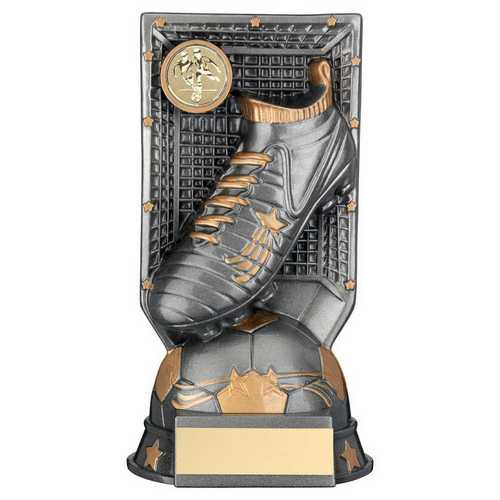 Gunmetal Grey|Gold Filled Plastic Football Boot